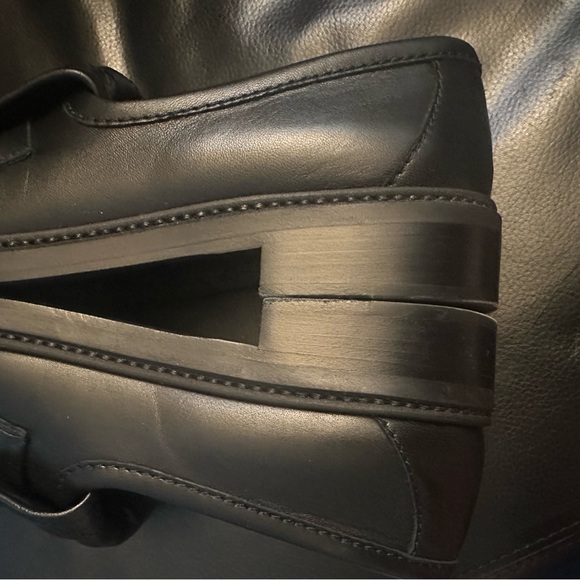 Chanel Black Loafers with Gold Accent - Picture 15 of 15